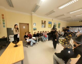 SPOTKANIE INTEGRACYNE UCZNIÓW KLASY 5B Z ZAPRZAJAŹNIONYMI UCZNIAMI Z ZESPOŁU PLACÓWEK SZKOLNO – WYCHOWAWACZYCH